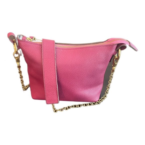 Bush Princess Leather Purse Pink Fuschia Handmade in Kenya Shoulder Bag - Picture 2 of 11